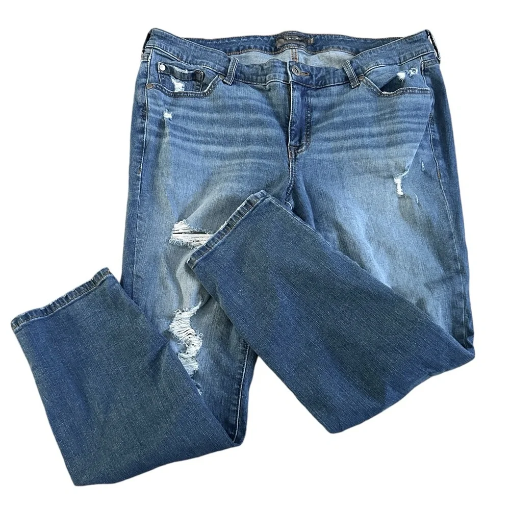Womens Torrid Destructed Skinny Jeans Jegging‎ Plus size 16